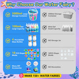 116PCS Magic Glow-in-The-Dark Gel Water Fairy Toy, Aqua DIY Elf Set with 18 Shape Molds, 100ml Gels, Water Squishy Kit, Make 150+ Water Animals,Christmas Birthday Gift, Arts Crafts STEM Kit for Kid Craft Spot!
