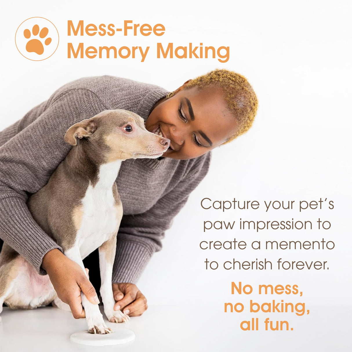 Pearhead Pet Memory Box & Urn – Solid Wood, Black Finish, Personalized Keepsake with Clay Paw-Print Kit & 4" × 6" Photo Frame – Holds Ashes, Collars, Special Toys & Memories Pearhead