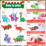 20 Pcs Christmas Dinosaur Diamond Art Keychains Diamond Painting Keychains 5D DIY Diamond Art Kits Dinosaur Gem Diamond Keychains Diamond Key Rings for Adults Beginners Holiday Craft Decoration Tudomro