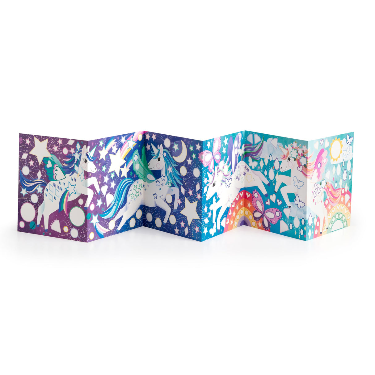 Mudpuppy Unicorn Magic – Sticker Sparkle Poster Activity Kit with Illustrations of Sparkling Unicorns for Children Ages 4 and Up Mudpuppy