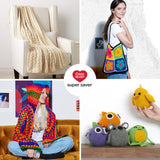 Red Heart Super Saver Purple Tones Yarn - 3 Pack of 141g/5oz - Acrylic - 4 Medium (Worsted) - 364 Yards - Knitting/Crochet Red Heart