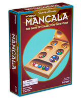 Pressman Mancala - Real Wood Folding Set, with Multicolor Stones by Pressman, 2 players Pressman