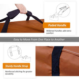 NettyPro Outdoor Patio Cushion Storage Bags Water-Resistant Large Storage Bag with Zipper and Handle for Patio Furniture Cushion Christmas Tree 7.5 Ft, 50 x 15 x 25 Inch, Brown NettyPro