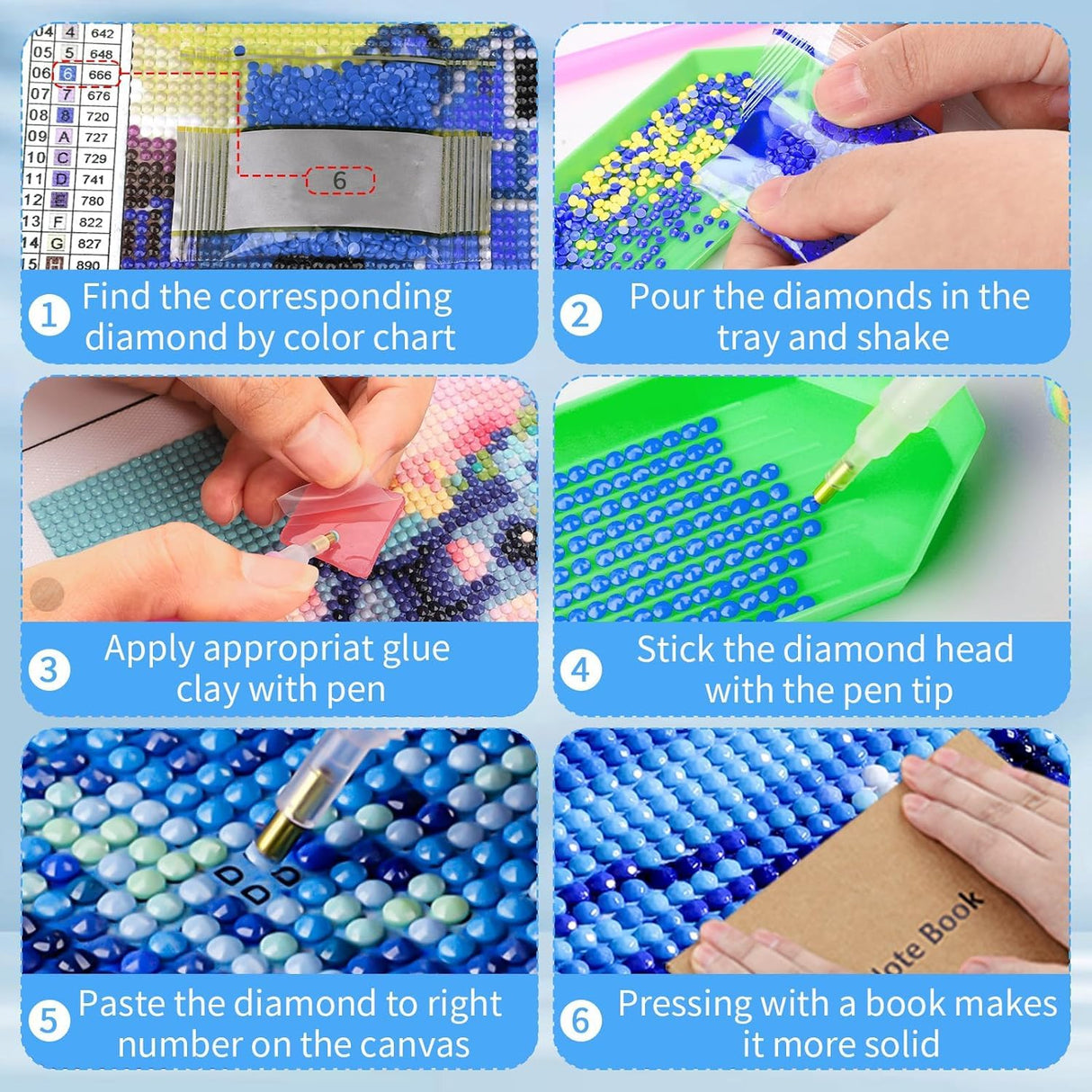 RICUVED Diamond Painting Kits for Adults, Elephant Diamond Art Kits 5D Animal Diamond Art Kits for Beginner, Diamond Dots Painting Full Round Drill Art and Crafts for Home Wall Decor 12x16 Inch RICUVED