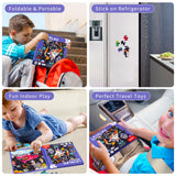 Magnetic Puzzles for Kids Ages 4-8 - 3 in 1-75 Pieces Magnet Jigsaw Puzzle Book for Toddlers Ages 3-5 Outer Ocean Magnetic Travel Puzzle Board Activities Toy for Boys and Girls for Christmas Toys CCBLZLL