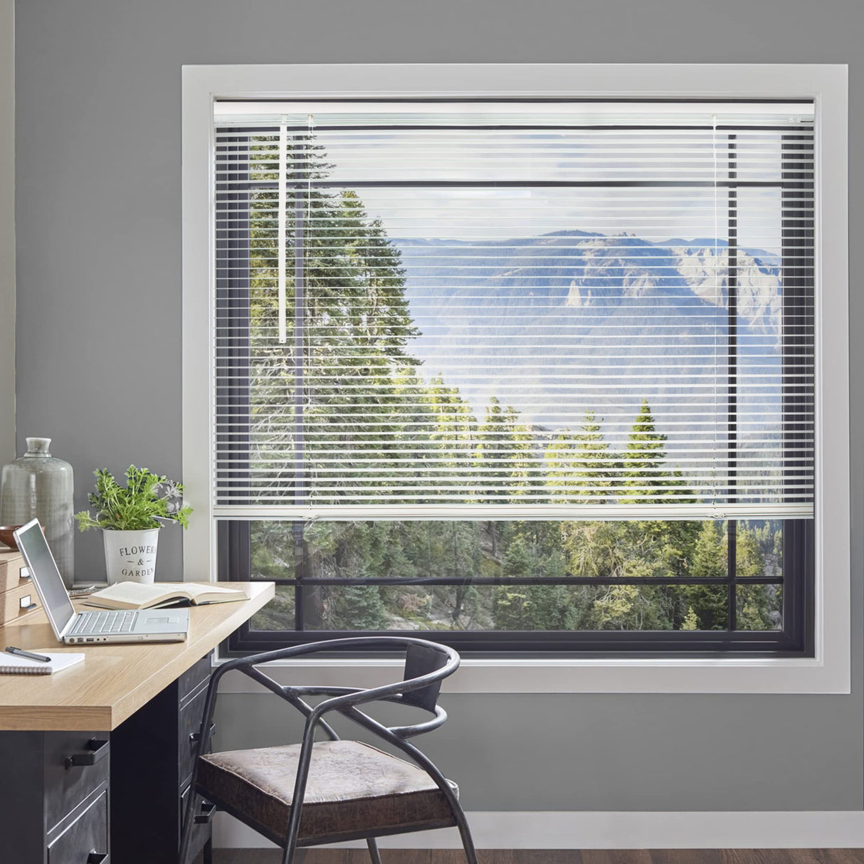 CHICOLOGY Blinds for Windows, Mini Blinds, Window Blinds, Door Blinds, Blinds & Shades, Camper Blinds, Horizontal Window Blinds, White (Commercial Grade), 25" W x 72" H CHICOLOGY