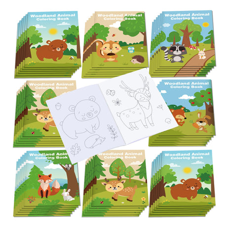 12 Pcs Jungle Safari Animals Coloring Books Bulk Mini Coloring Books Bulk for Kids DIY Art Drawing Safari Zoo Activity Book Set for Jungle Book Zoo Animals Birthday Party Favor Bag Fillers Supplies littkeef cliaet