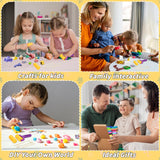 168 PCS Air Dry Clay Kit, Modeling Clay for Kids 120 Colors, DIY Model Magic Clay, Molding Clay Kit with Sculpting Tools, Non-Sticky Soft and Super Light, Arts and Crafts Gift for Boys Girls Kids UZLU