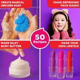 Doctor Jupiter Glam DIY Craft, Make-Up Kit for Girls Ages 6-8-12 | Lip Gloss, Bath Bomb, Perfume Making Kit with 50 Beauty Science Experiments | Birthday Gift Ideas for 6-7-8-9+ Year Old Girls Doctor Jupiter