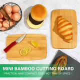Yinkin 10 Pcs Mini Charcuterie Boards Bulk Cutting Engraving Appetizer Board Bamboo Small Wedding Kitchen Bar Chopping Wooden Serving for Housewarming Paint(Classic Style, 6 x 9 x 0.4 Inches) Yinkin