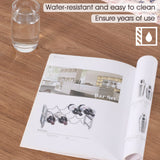 PHI VILLA Farmhouse Coffee Table for Living Room, White Coffee Tables with Storage Rustic Style Modern PHI VILLA