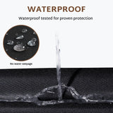 iBirdie Outdoor Sectional Cover fit 100 x 100 inch, 98 x 98, 96 x 96 L-Shaped Patio Sofa Waterproof Weatherproof 600D Heavy Duty Garden Furniture Cover for Outside L Shape Couch iBirdie
