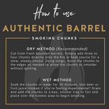 Midwest Barrel Company Bourbon Barrel BBQ Smoking Wood Chunks for Smoker (Bucket) 1-4 Inch Large Wood Chunks for Smoking Meat - BBQ Accessories for Grills and Smokers MIDWEST BARREL CO. EST. 2015