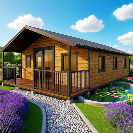 Tiny Homes for Sale Prefab Tiny Houses to Live in for Adults, 40FT Expandable Foldable Container Cabin with 3 Bedrooms, Spacious Kitchen and Full Bathroom, Mobile Modular Portable House Kit 20FT Generic