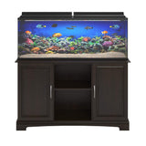 REALROOMS Kai 50-75 Gallon Aquarium or Terrarium Tank Stand, Espresso REALROOMS