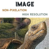 Magic Turtle Castle Puzzles for Adults 1000 Pieces, Horror Fantasy House Jigsaw Puzzles, Monster Tortoise Puzzles BBOLDIN