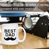 TANGLONG Sublimation Mugs Sublimation Mugs Blank Tazas Para Sublimacion White Ceramic Sublimation Cups Bulk Mugs for Coffee Tea Latte Hot Cocoa 11 oz Set of 12 TANGLONG