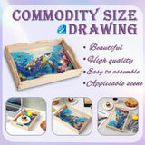 EWJRNSF Diamond Art Kits for Adults Wooden Serving Trays with Handles, 5D Diamond Painting Big Gem Arts and Craft Gifts Trays Decor Gift Home Decor 7.8x11.8 Inches Turtle A EWJRNSF