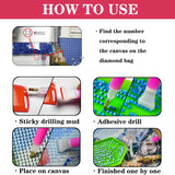 Eiflow DIY Diamond Art Kit for Adults Daisy Flower, 5D Diamonds Painting Kit Craft Gem Art Colorful Flower Full Round Drill(13.8x13.8inch/35x35cm) Eiflow