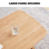 Vadisun 2-Tier Coffee Table with Storage Shelf, Natural Color 100% Solid Wood Table for Living Room, Elegant Furniture for Small Apartment (Natural, 39.37“ x 19.69” x 17.32“) Vadisun