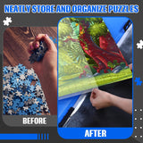 Nezyo 30 Pockets Puzzle Storage Folder Keeper for 1000 Pieces Jigsaw Organizers and Storage Large Capacity Puzzle Organizer, Dustproof and Protective Portable Accessory Nezyo