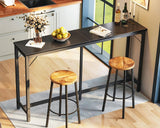 ODK 71 Inch Versatile Black Bar Table – Stylish Industrial High Top Dining and Pub Table ODK