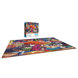 RoseArt - Puzzle Collector - The Old Book Shops Cats - 1000 Piece Jigsaw Puzzle for Adults RoseArt