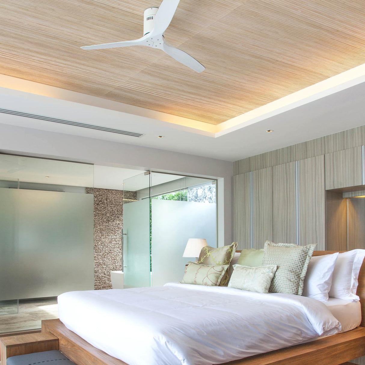 Art3d 48 x 96 Inch Natural Bamboo Wall Panel for Interior Wall Decor, Flexible Pole Wrap Wainscoting Wall Cladding Paneling for Living Room, Bedroom, Office, Kitchen Island, Light-carbonized Art3d