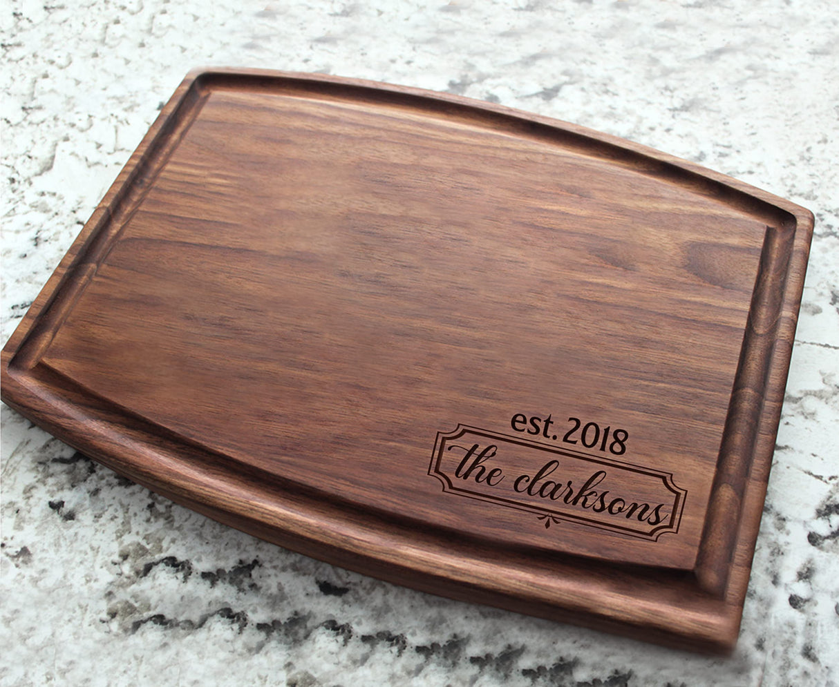 Personalized Mr and Mrs Cutting Board Wedding Gift for Couple Custom Cutting Board Housewarming Gift TEEAMORE