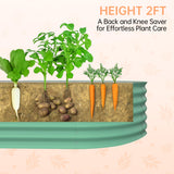 6x3x2ft Galvanized Raised Garden Bed Outdoor, 24" Tall Metal Planter Box for Flowers Herbs Vegetables, Rust-Resistant Raised Garden Beds for Gardening, Easy Assembly Outdoor Garden Box & Planters Garvee