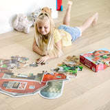 Melissa & Doug Busy Barn Shaped Jumbo Jigsaw Floor Puzzle (32 pcs, 2 x 3 feet) - FSC Certified Melissa & Doug