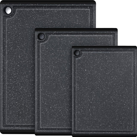 Plastic Cutting Boards for Kitchen, 3-Piece Large Cutting Board Set Dishwasher Safe Chopping Boards with Non-slip Feet and Juice Grooves, Kikcoin Kikcoin