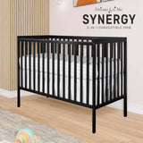 Dream On Me Synergy 5-In-1 Convertible Crib In Black, Greenguard Gold Certified Dream On Me