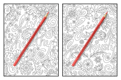 Inspirational Quotes: An Adult Coloring Book with Motivational Sayings and Positive Affirmations for Confidence and Relaxation