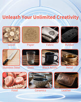 Laser Engraver with Automatic Air Assist, 36W Output Laser Cutter and Engraver, 180w Laser Cutter, Laser Engraver for Wood and Metal, Paper, Acrylic, Glass, Leather ALLADINBOX