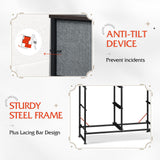 WLIVE Fabric Dresser for Bedroom, 6 Drawer Double Dresser, Storage Tower with Fabric Bins, Chest of Drawers for Closet, Living Room, Hallway, Dark Grey WLIVE