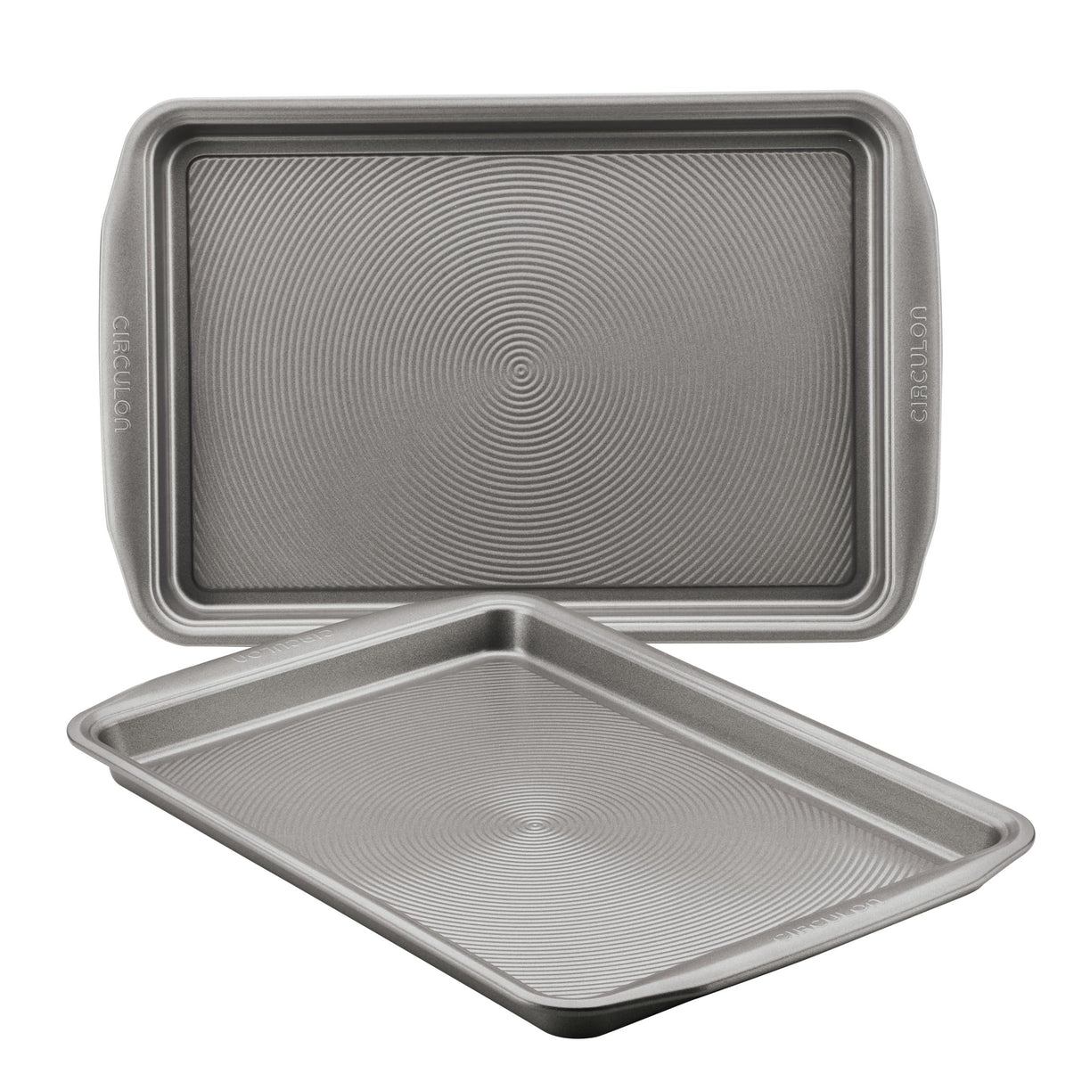 Circulon Nonstick Bakeware Set, Nonstick Cookie Sheet / Baking Sheet - 2 Piece, Gray Circulon