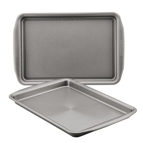 Circulon Nonstick Bakeware Set, Nonstick Cookie Sheet / Baking Sheet - 2 Piece, Gray Circulon