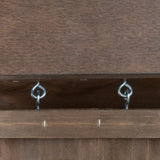 PawHut Wooden Indoor Rabbit Hutch Elevated Cage Habitat with No Leak Tray Enclosed Run with Wheels, Ideal for Rabbits and Guinea Pigs, Brown PawHut