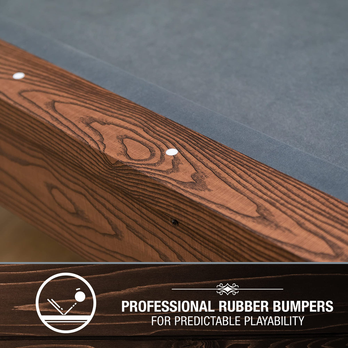 EastPoint Sports Dunhill 87-Inch Rustic Pool Table - 8 Ball Game with Accessories for Billiards & Indoor Games in Rec Room, Basement or Family Room EastPoint Sports