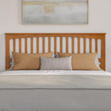 AFI, Everett King Platform Bed with Panel Footboard and Twin XL Trundle, Light Toffee AFI