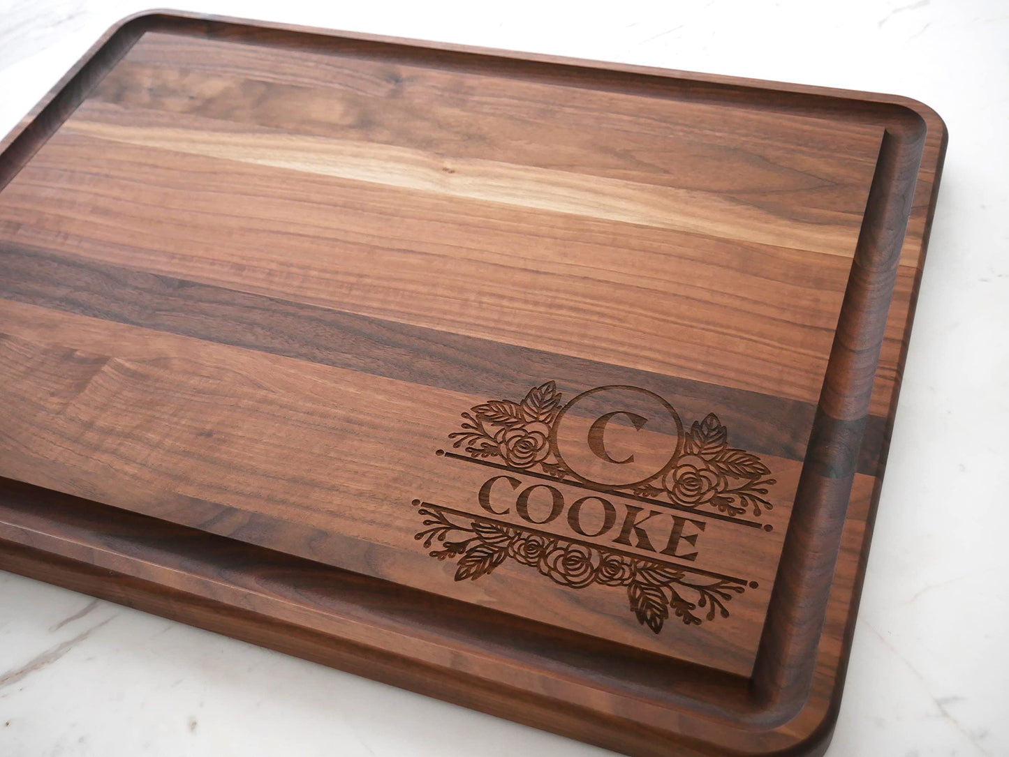 Extra Large Personalized Butcher Block Cutting Board - Extra Large Wooden Personalized Cutting Board Custom Engraved - Personalized Wedding Gift for - WoodArtSupply