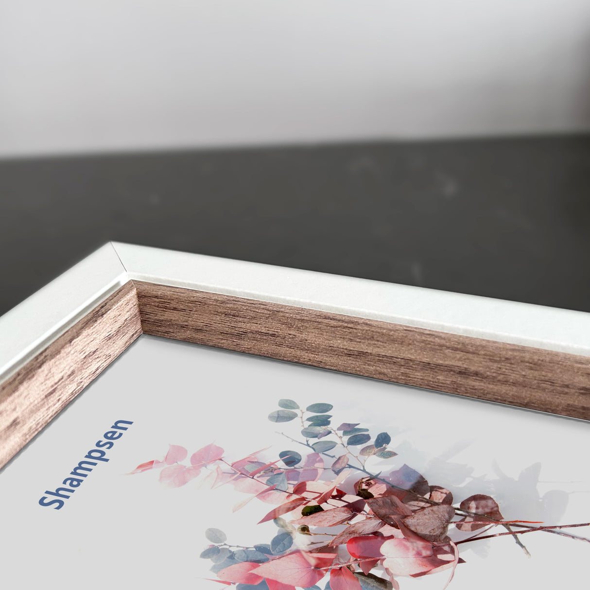 Shampsen 5x7 Picture Frames White and Rustic Brown Picture Frames Set of 2 for Wall and Tabletop Home Decor Gift for Birthday, Anniversary, Mother's Day Shampsen