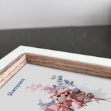 Shampsen 5x7 Picture Frames White and Rustic Brown Picture Frames Set of 2 for Wall and Tabletop Home Decor Gift for Birthday, Anniversary, Mother's Day Shampsen