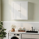 Meilocar Bathroom Wall Cabinet, Bathroom Cabinet Wall Mount, Over The Toilet Space Saver Storage Cabinets, White Medicine Cabinets with 2 Doors Meilocar