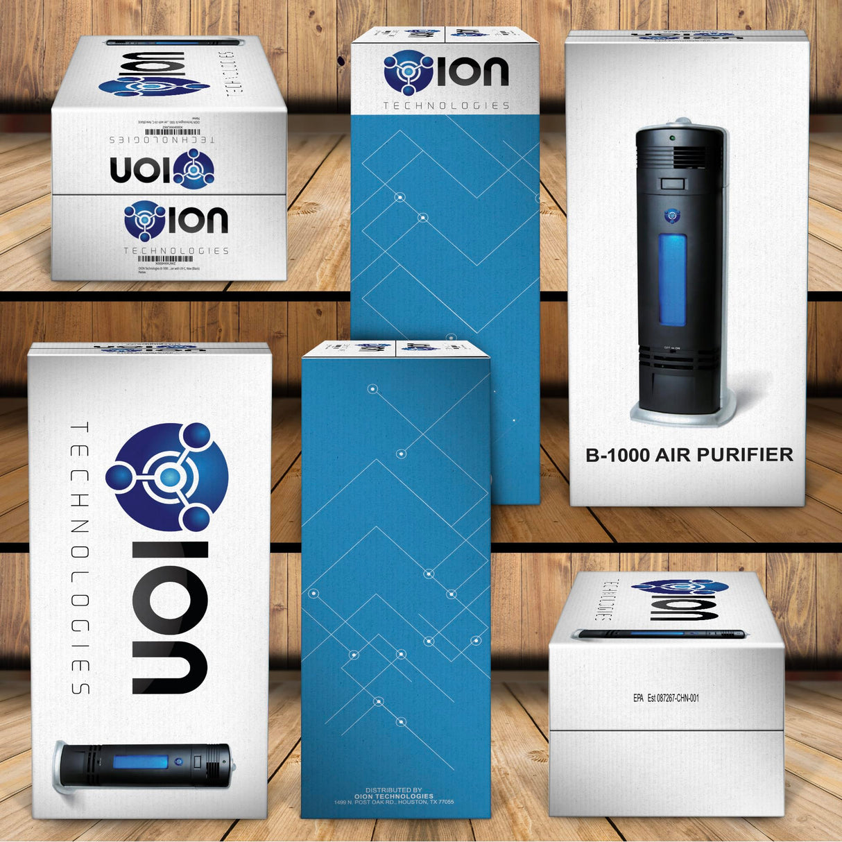 OION Technologies B-1000 Permanent Filter Ionic Air Purifier Pro Ionizer with UV-C, New (Black) OION Technologies