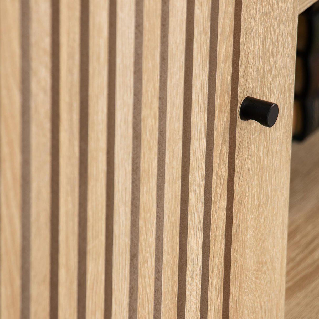 Oubayajia Fireplace TV Stand for Television up to 65 Inch with 23" Electric Fireplace, Fluted TV Stand, Modern Media Console Table with Adjustable Shelves, Entertainment Center for Living Room Oubayajia