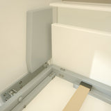 FAVSH Twin Size Flipping Murphy Bed Cabinet with Shelf Storage, Modern Hideaway Beds, Wall Bedframe for Bedroom,Space-Saving, Noise Free, White FAVSH