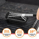 NEXCOVER Grill Brush for Outdoor Grill 18” BBQ Grill Cleaning Brush Stainless Steel Grill Cleaner Barbecue Grilling Accessories for Gas Charbroil Porcelain Grates NEXCOVER
