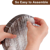 VIVIRBIEN 3PCS Wood Risers for Decor Mini Wooden Stool Display Stand with Removable Feet Farmhouse Rustic Decor Risers for Display Decorative Wood Pedestal Stand for Candles, Plants, Cups VIVIRBIEN